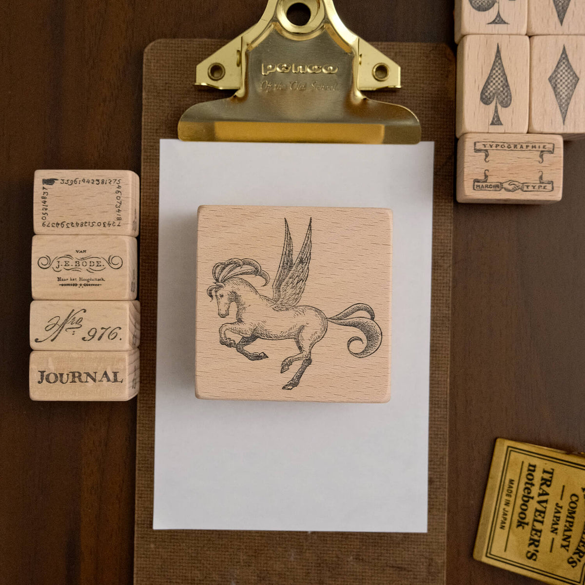 Yoko Kadokawa Rubber Stamp - Pegasus