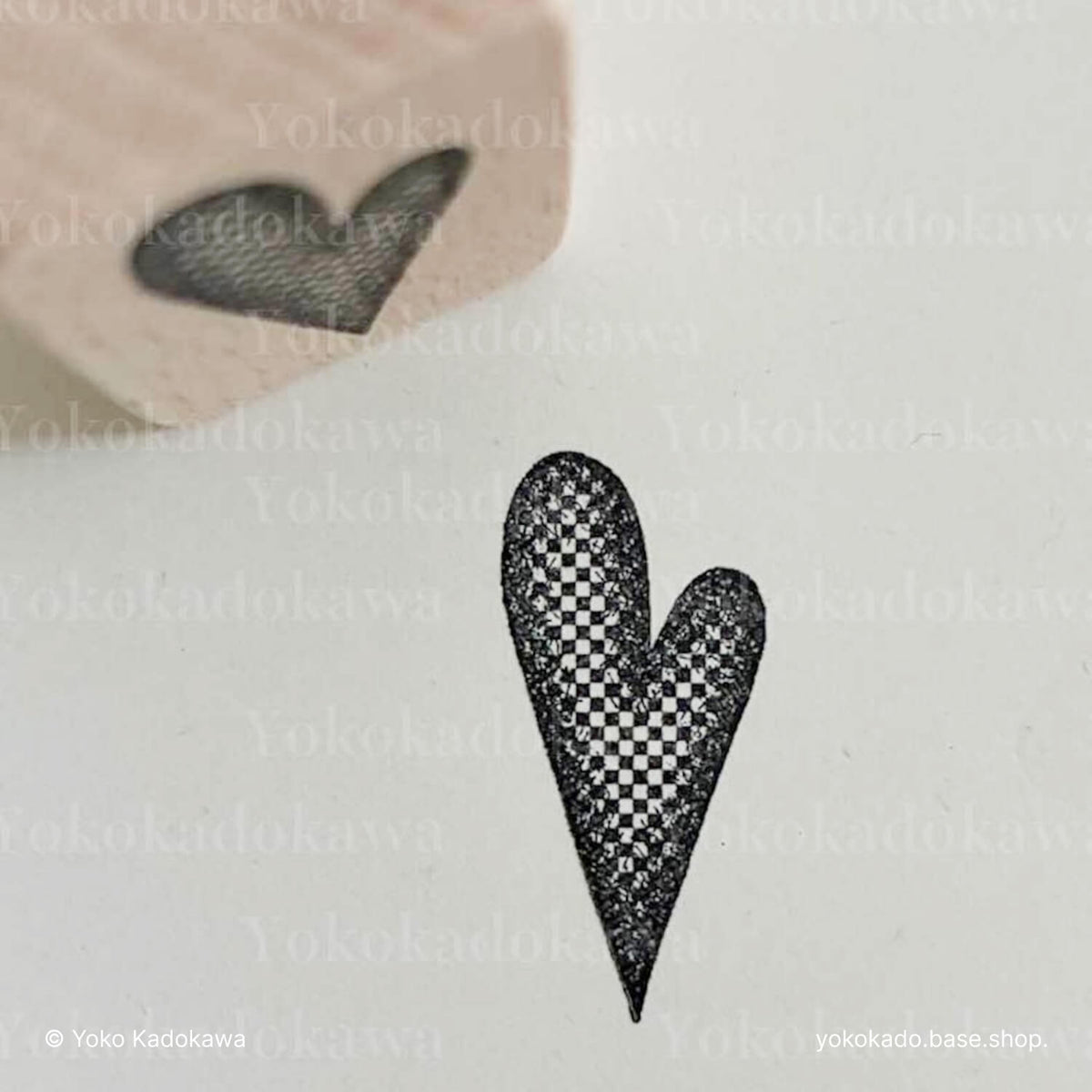 Yoko Kadokawa Rubber Stamp - Playing Card Pattern Set
