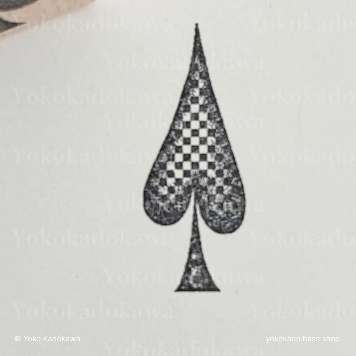 Yoko Kadokawa Rubber Stamp - Playing Card Pattern Set