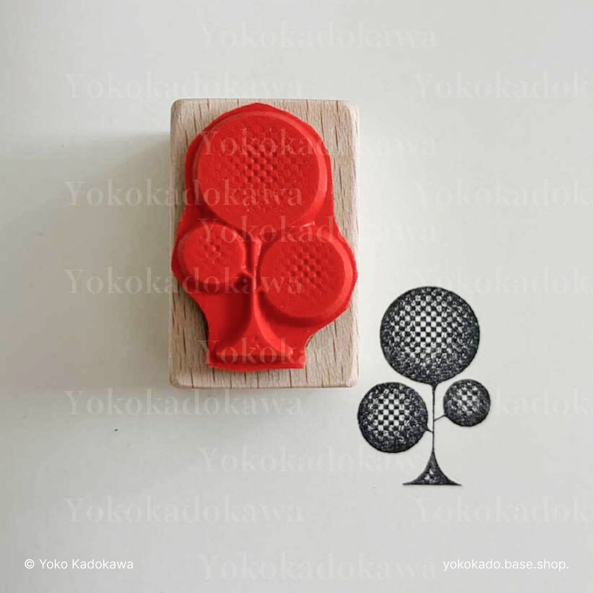 Yoko Kadokawa Rubber Stamp - Playing Card Pattern Set