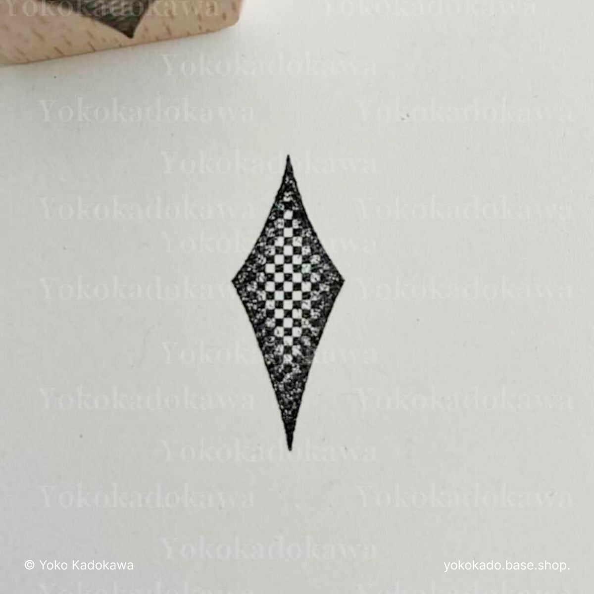 Yoko Kadokawa Rubber Stamp - Playing Card Pattern Set