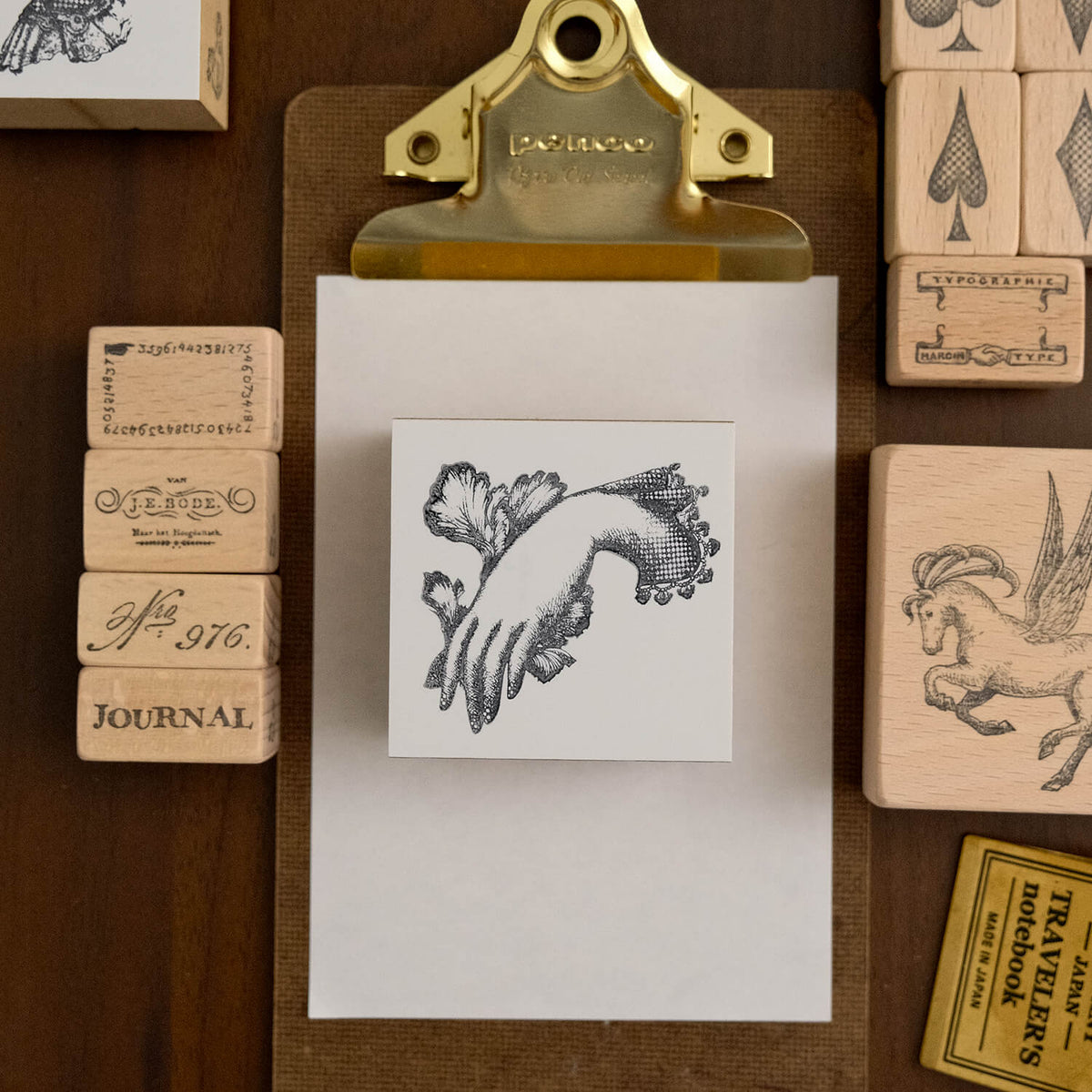 Yoko Kadokawa Rubber Stamp - Y_hand01