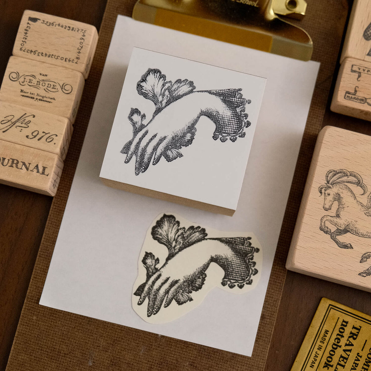 Yoko Kadokawa Rubber Stamp - Y_hand01
