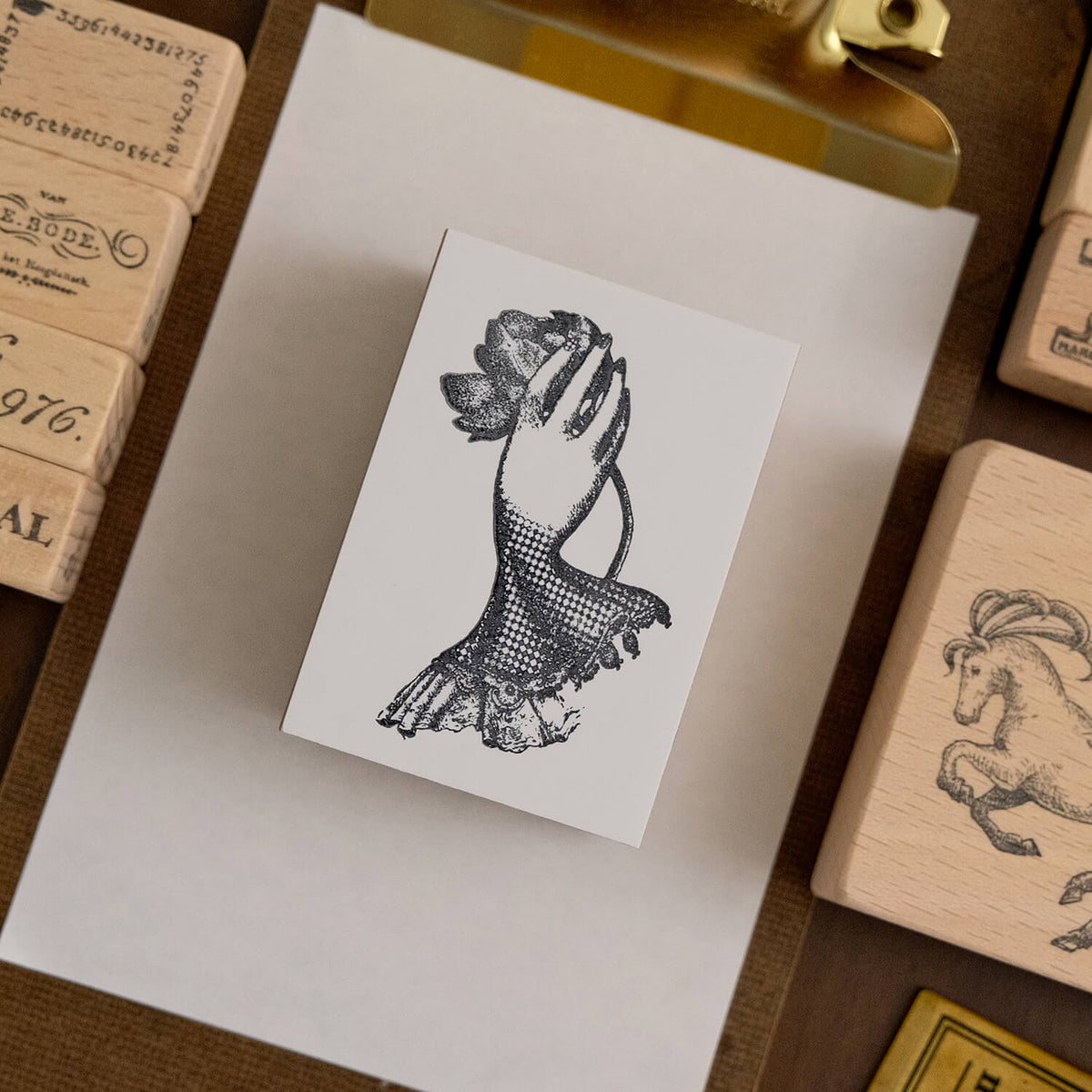 Yoko Kadokawa Rubber Stamp - Y_hand02