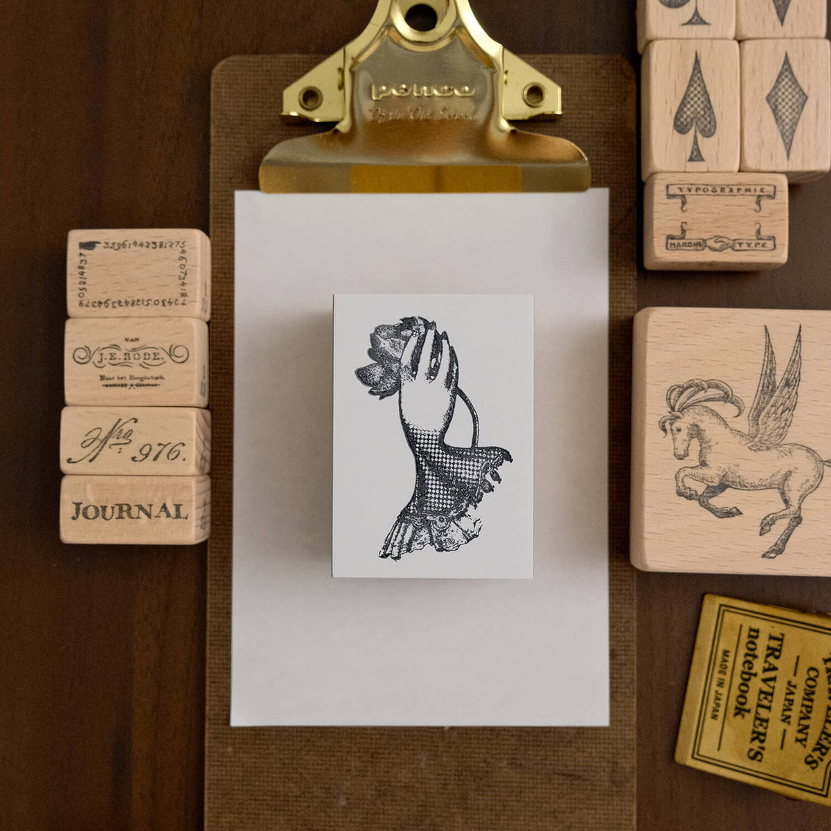 Yoko Kadokawa Rubber Stamp - Y_hand02