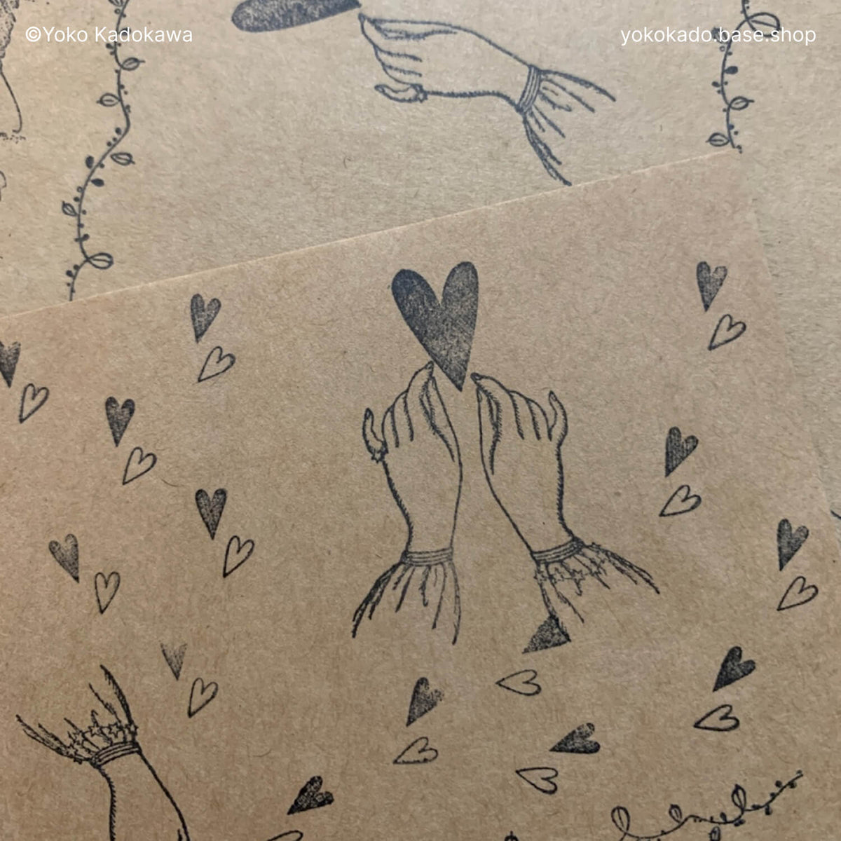 Yoko Kadokawa Rubber Stamp Set – Pinching Hands