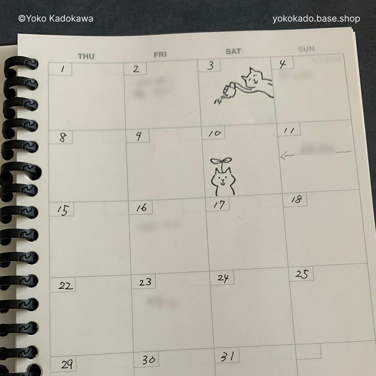 Yoko Kadokawa Rubber Stamp – Leaf Cat