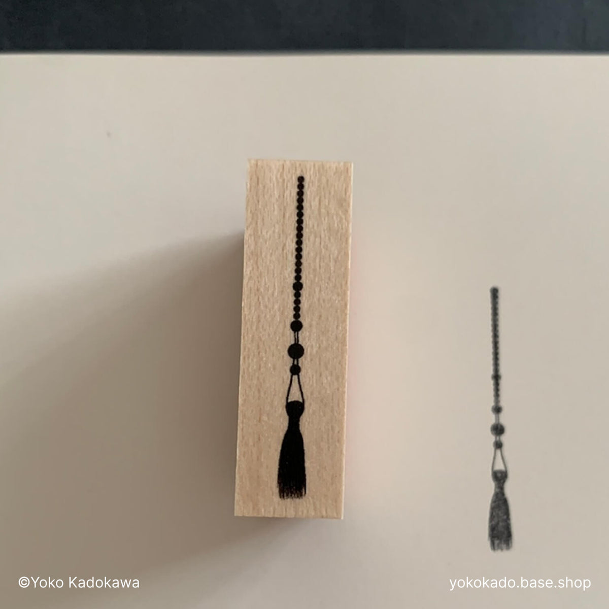 Yoko Kadokawa Rubber Stamp – Tassel 01