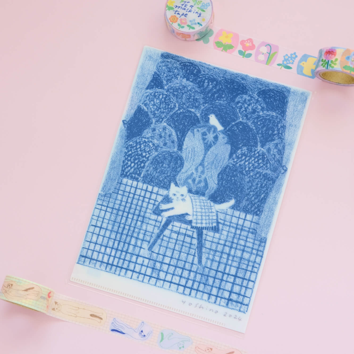 Yoshino Nocodico A5 Clear File – Dogs &amp; Cats