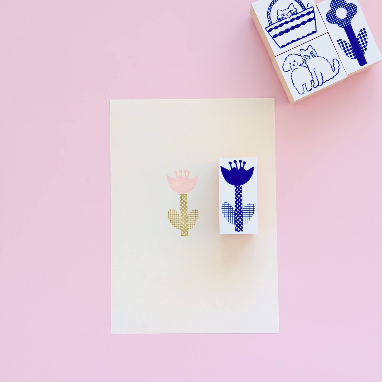 Yoshino Nocodico Rubber Stamp – Tulip
