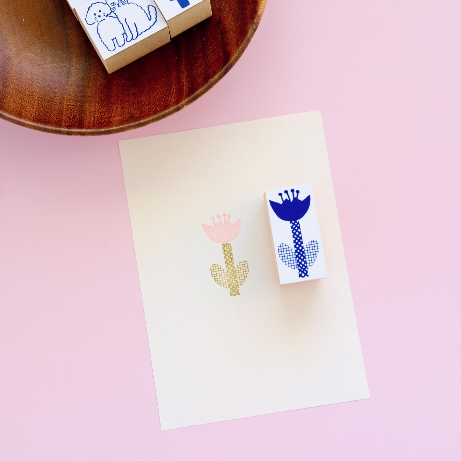 Yoshino Nocodico Rubber Stamp – Tulip