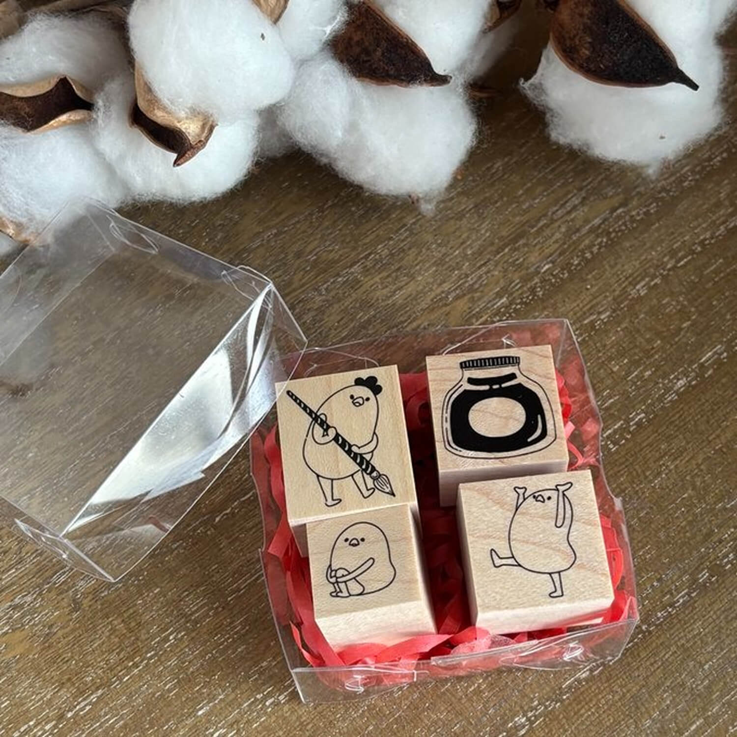 Yun Rubber Stamp Set – Chicken Family Ink Play