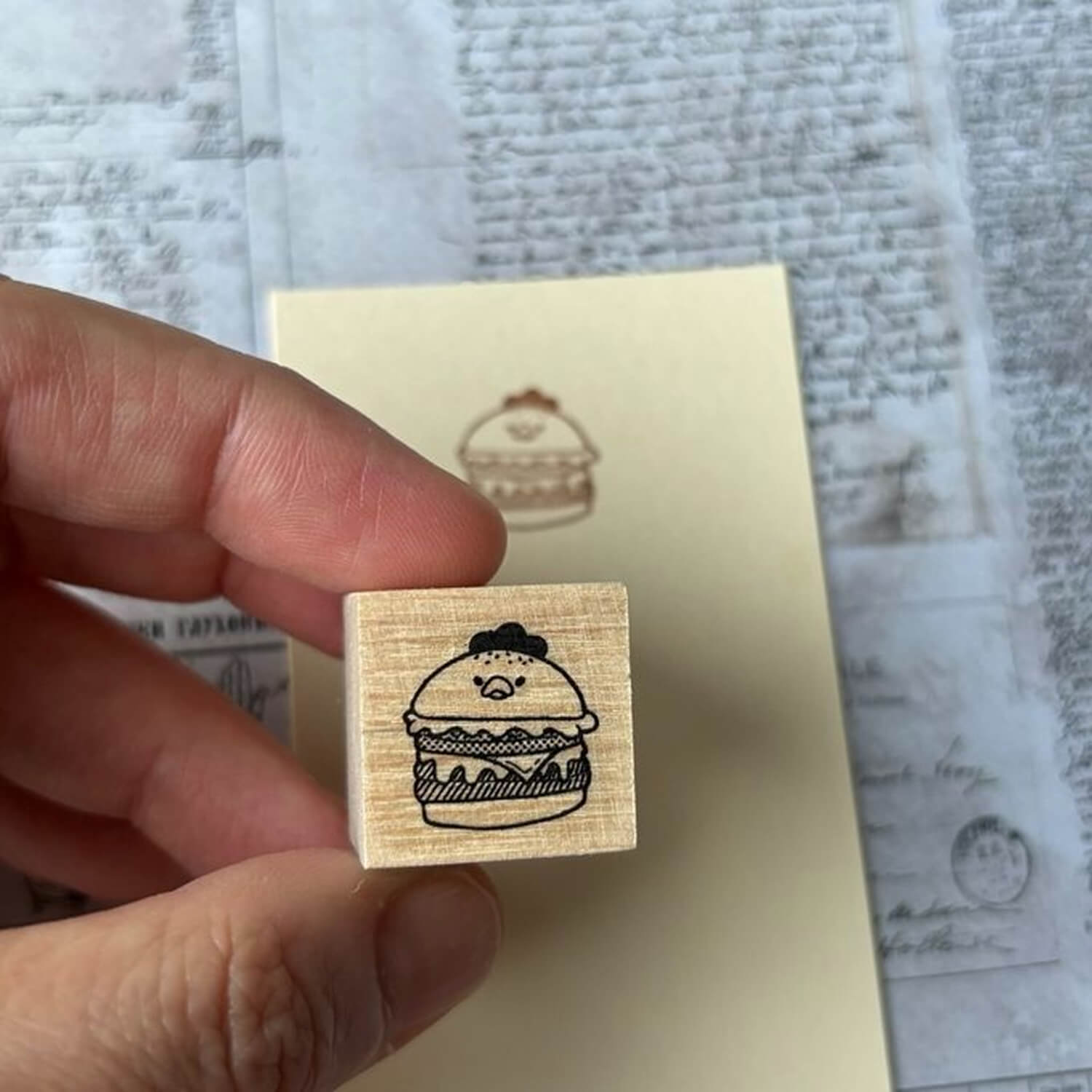 Yun Rubber Stamp – Hamburger Mother Hen