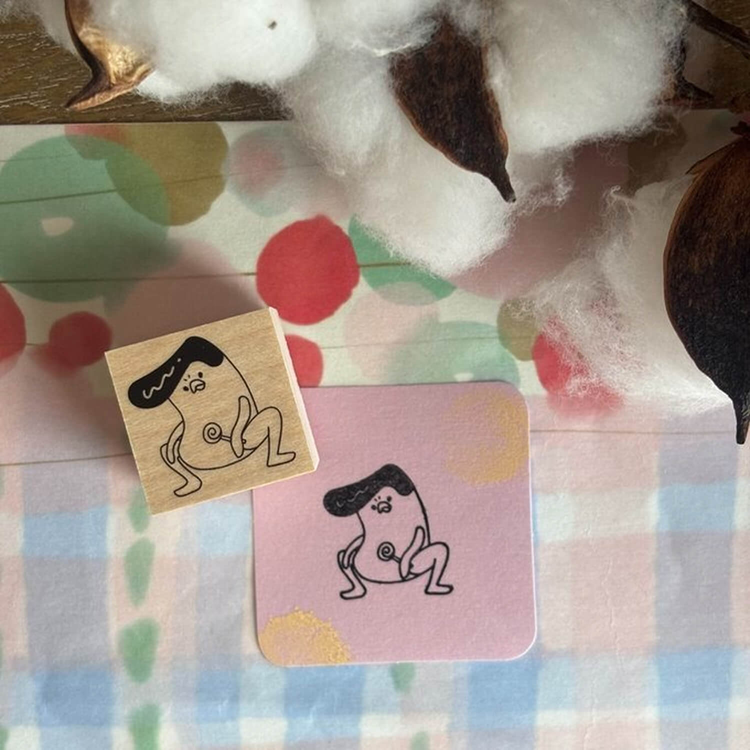 Yun Rubber Stamp – Pompadour Chick