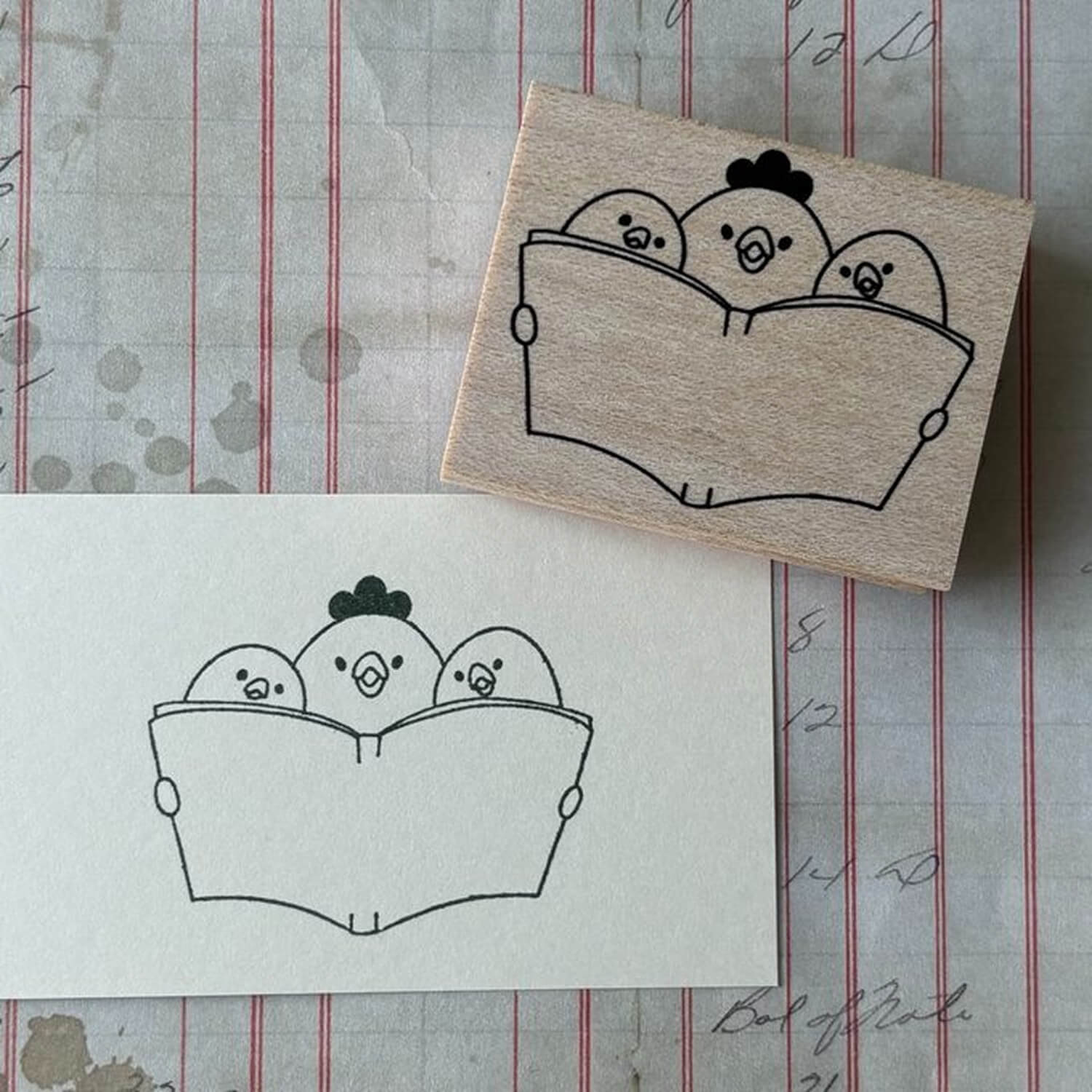 Yun Rubber Stamp – Read-Aloud Memo