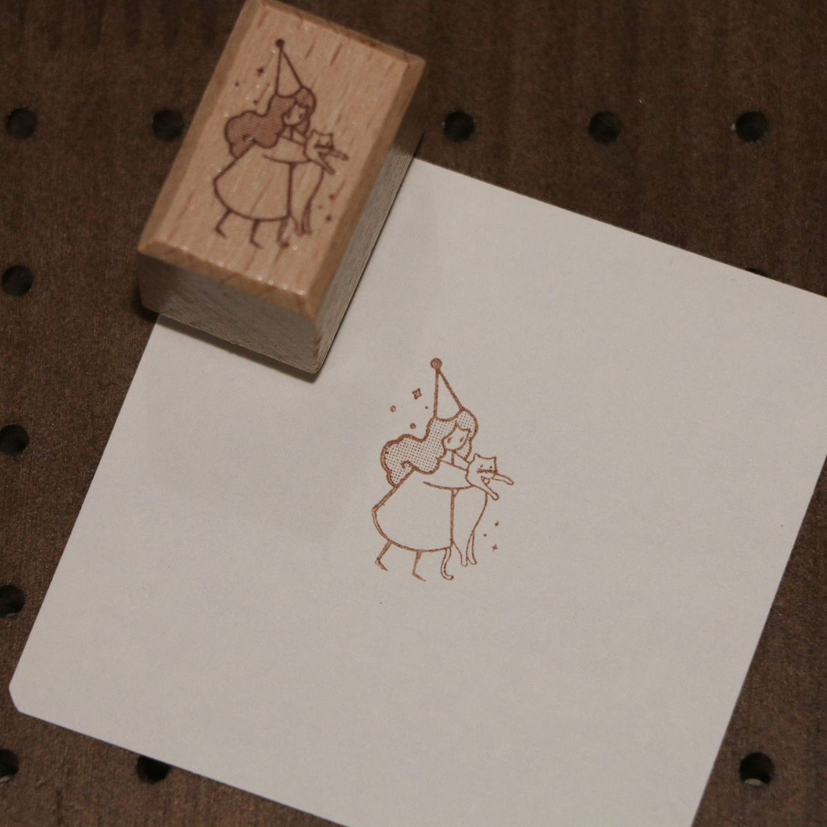 Zhaiwuyinzhi Rubber Stamp - Catcat