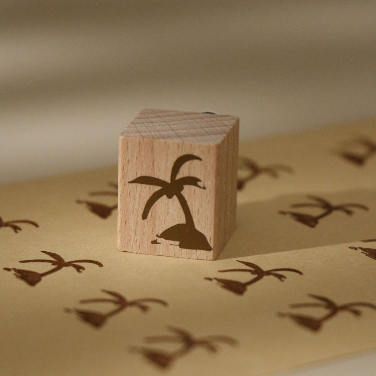 Zhaiwuyinzhi Rubber Stamp - Coconut Tree