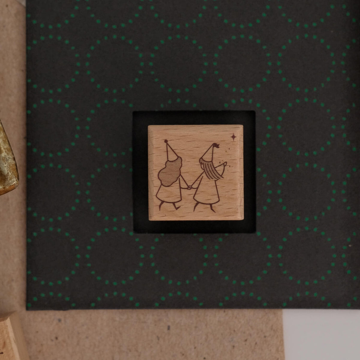 Zhaiwuyinzhi Rubber Stamp - Hand in Hand