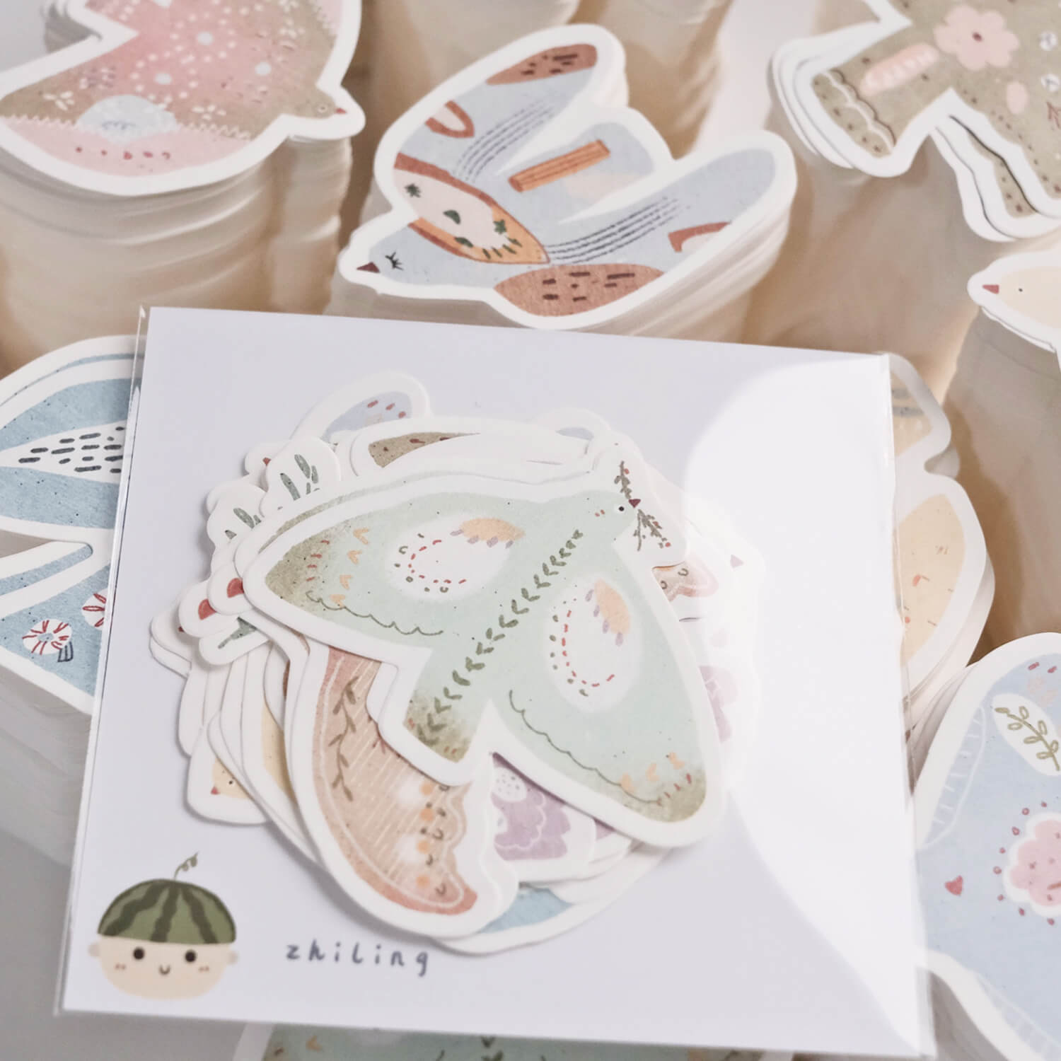 Zhiling Studio Memo Pad - Birds