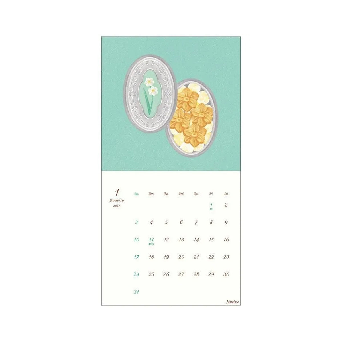 à la car-do 2027 Calendar – Atelier de Biscuits