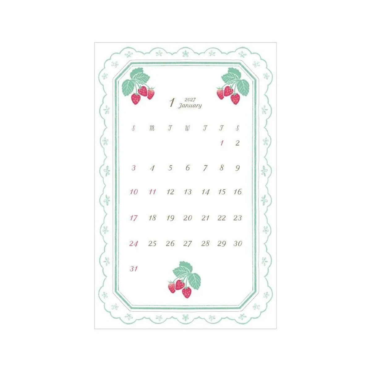à la car-do 2027 Sticker Calendar