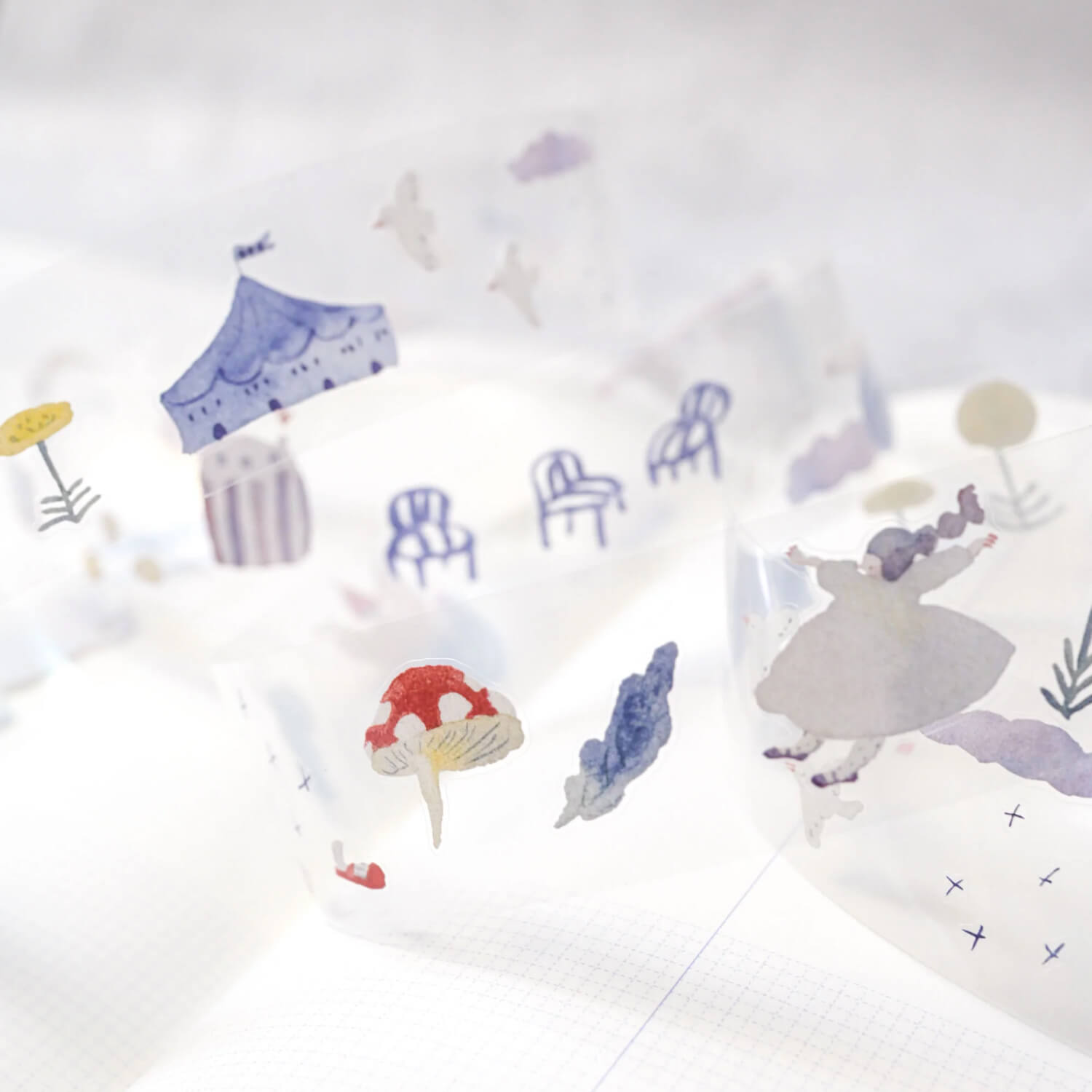 dodolulu .doremi. Pre-cut Clear Sticker Roll – Miles Away