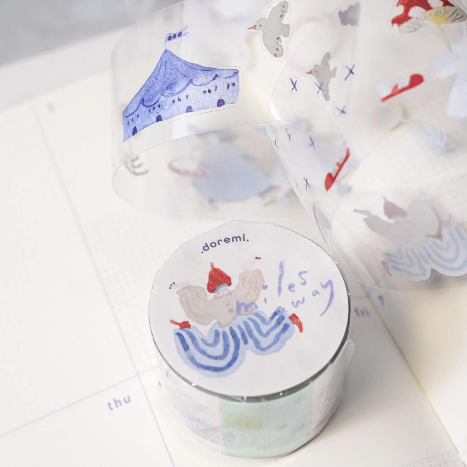 dodolulu .doremi. Pre-cut Clear Sticker Roll – Miles Away
