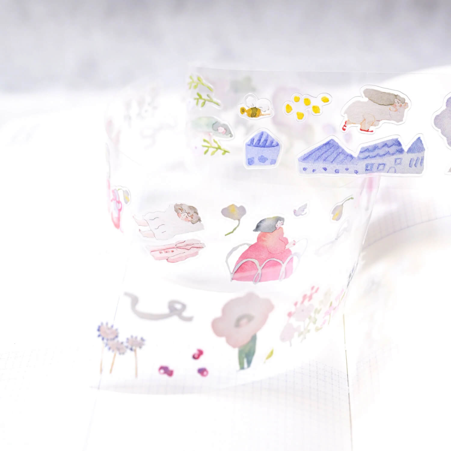 dodolulu .doremi. Pre-cut Clear Sticker Roll – When Birds Sing