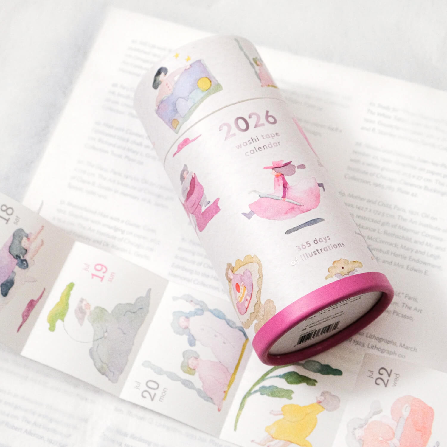 dodolulu 2026 365-Day Washi Tape Calendar