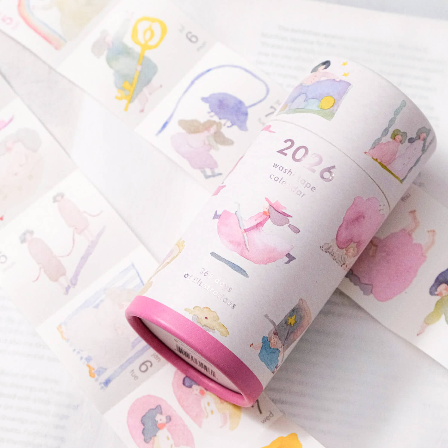 dodolulu 2026 365-Day Washi Tape Calendar