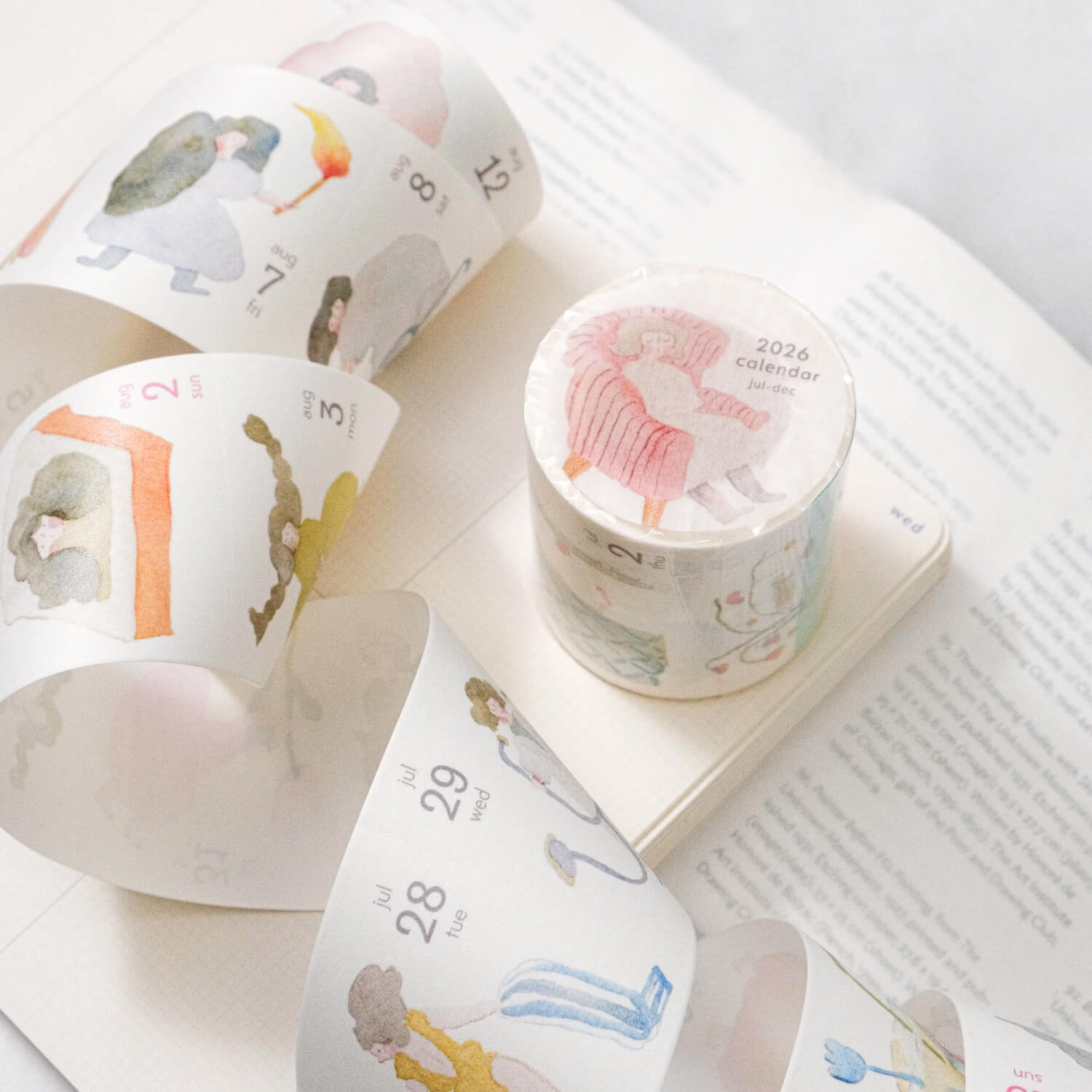 dodolulu 2026 365-Day Washi Tape Calendar