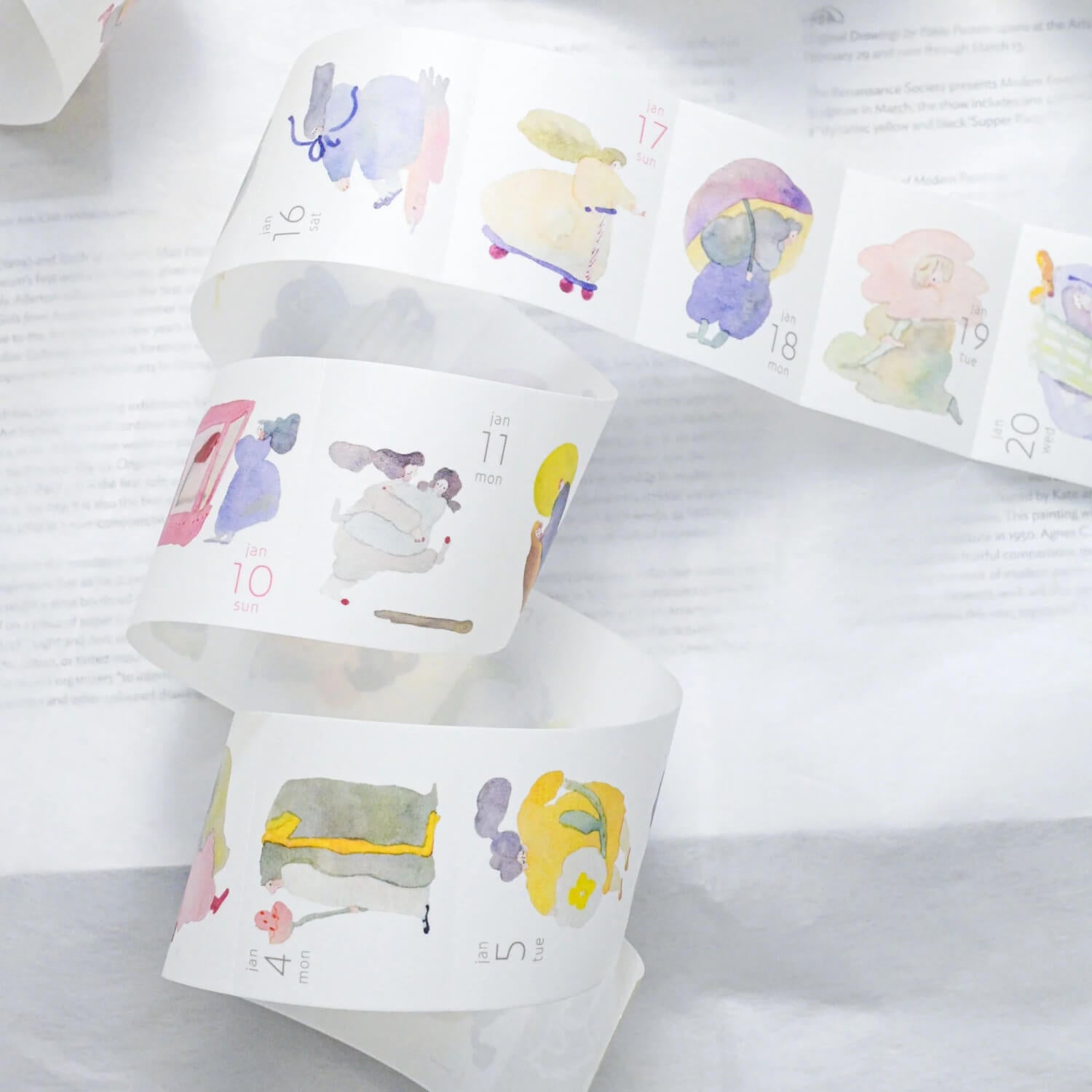 dodolulu 2027 Washi Tape Calendar