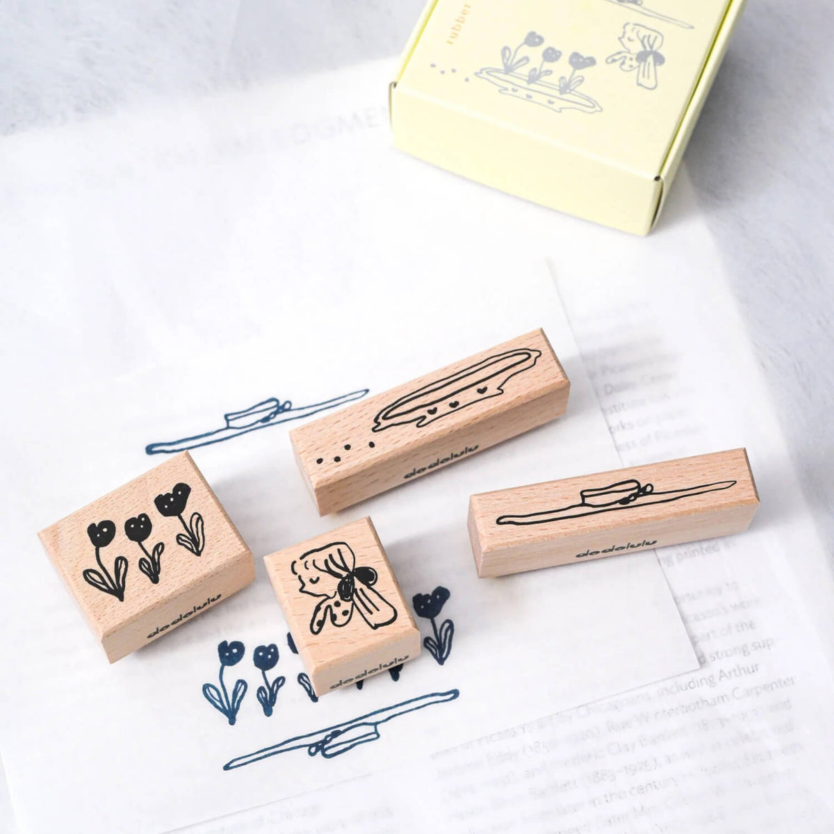 dodolulu Wooden Stamp Set - The Gardener