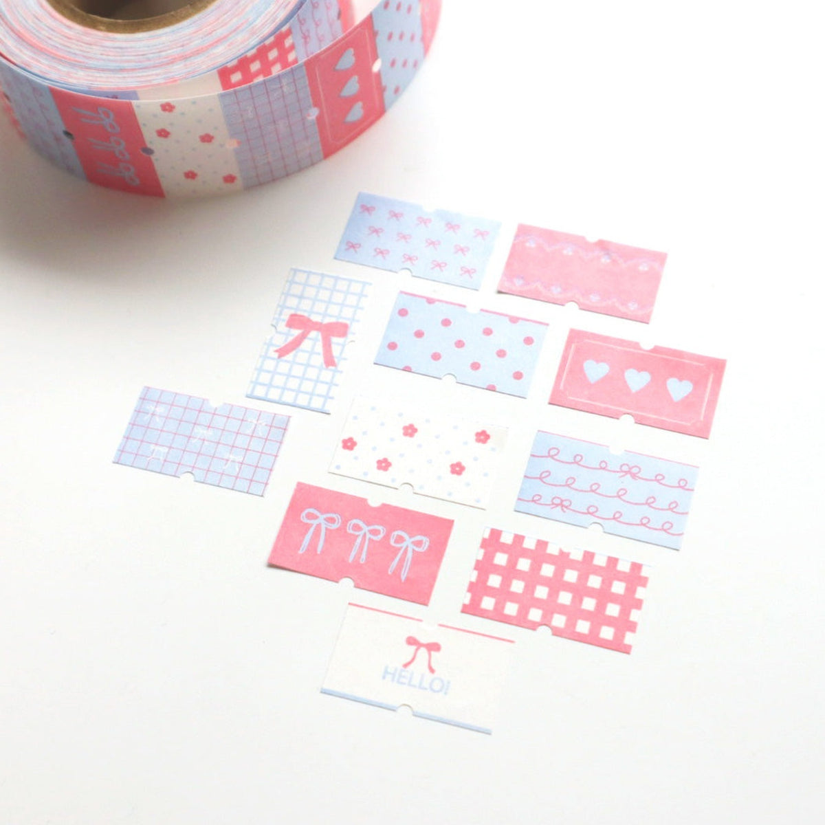 forme. Ribbon Assortment Label Roll Stickers – Pink and Purple