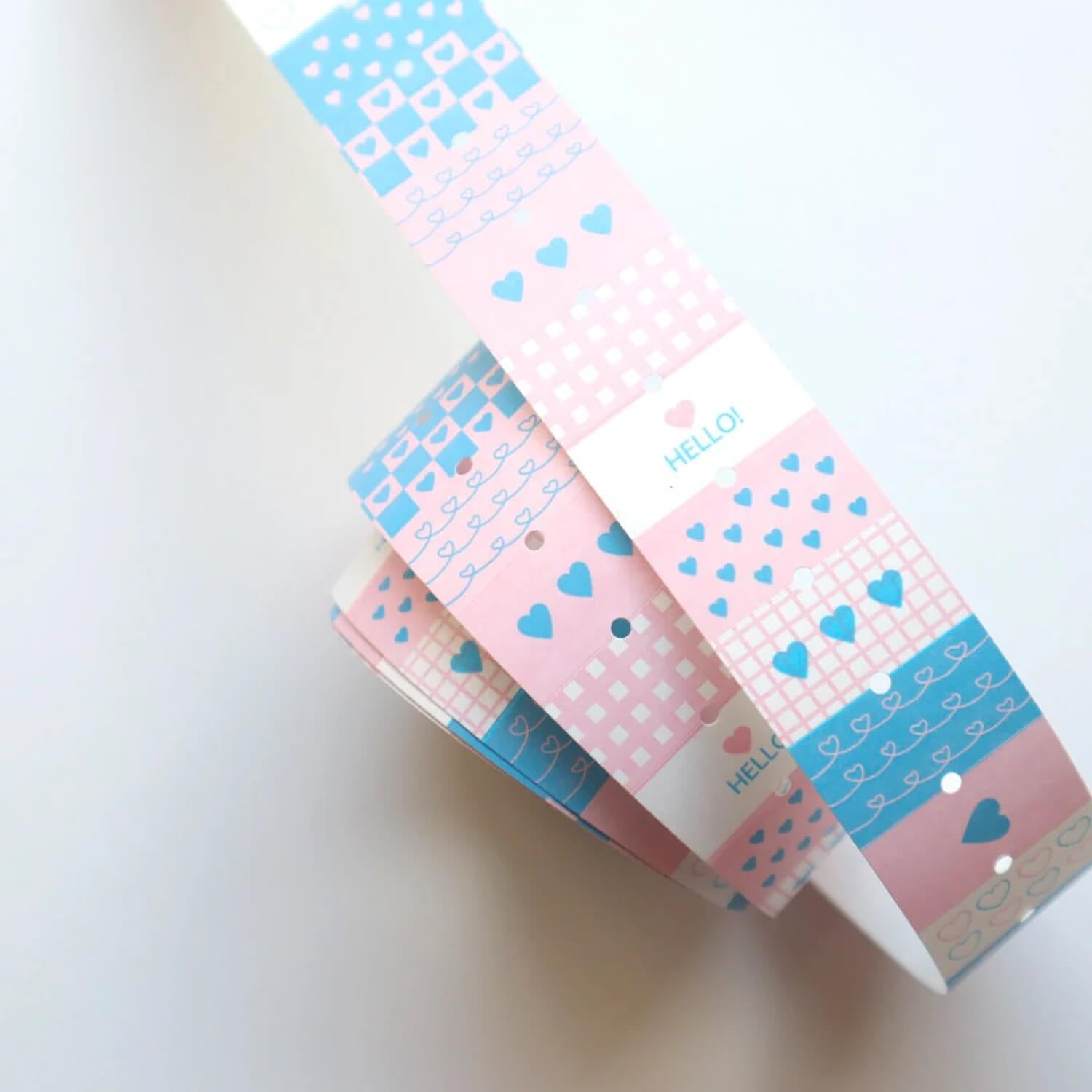 forme. Labeler Stickers – Heart Assortment Pink × Light Blue