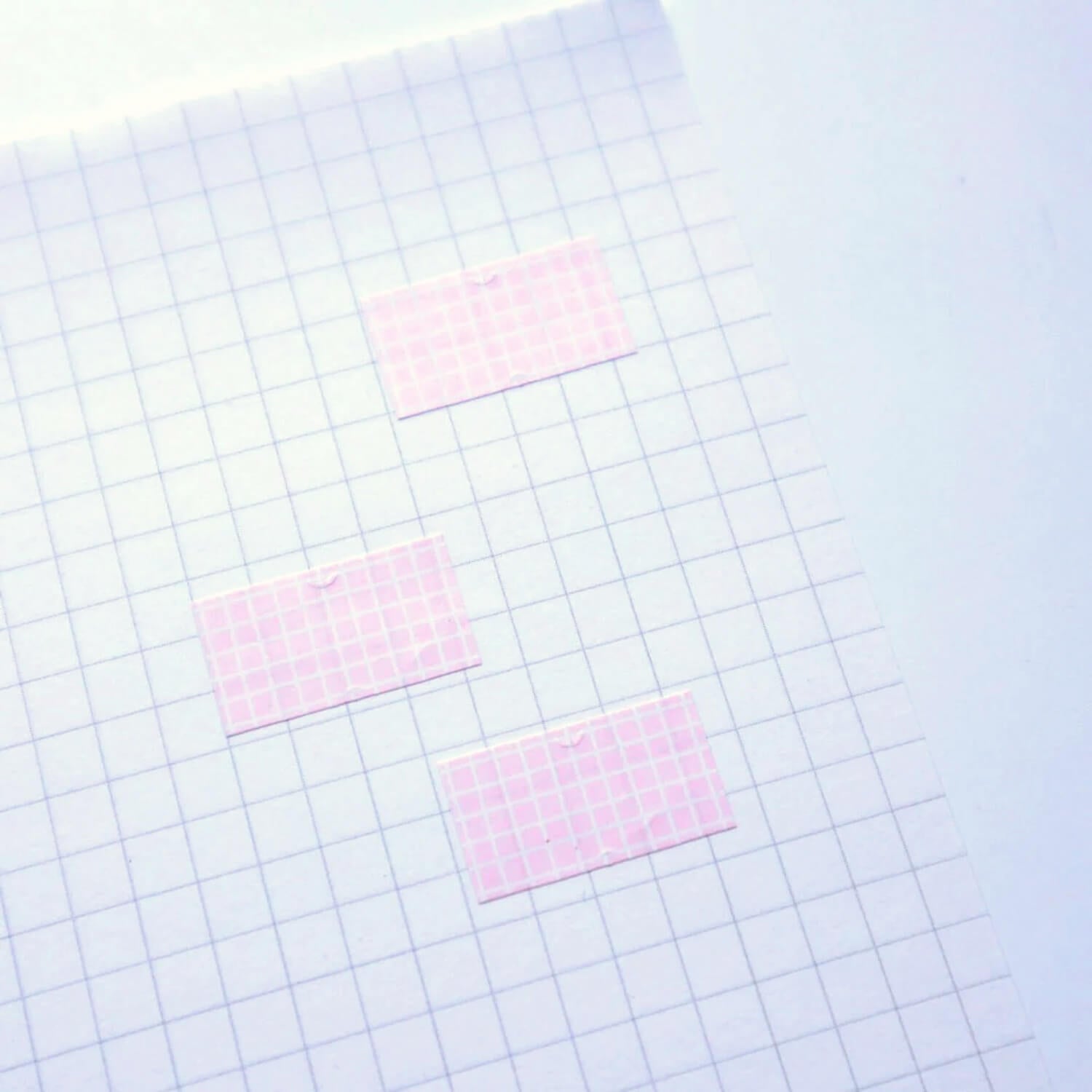 forme. Labeler Stickers – Yuru Grid Baby Pink