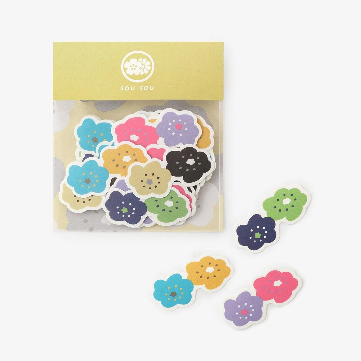 SOU・SOU x PHP Institute Flake Stickers – Smile