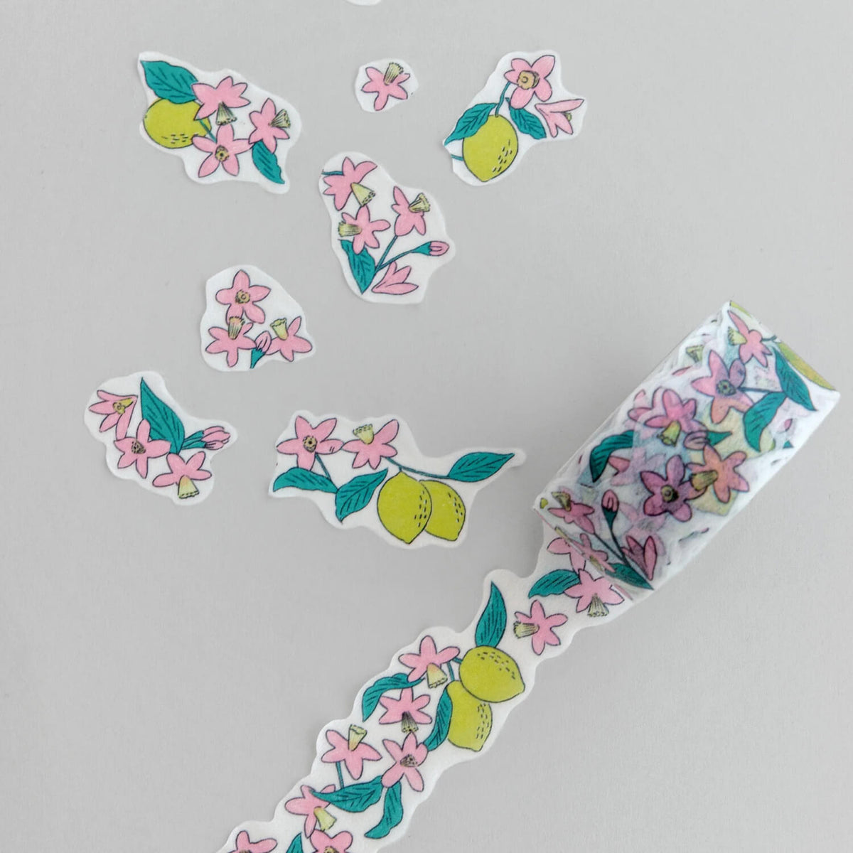 kawi Die-cut Masking Tape – Lemon Flower