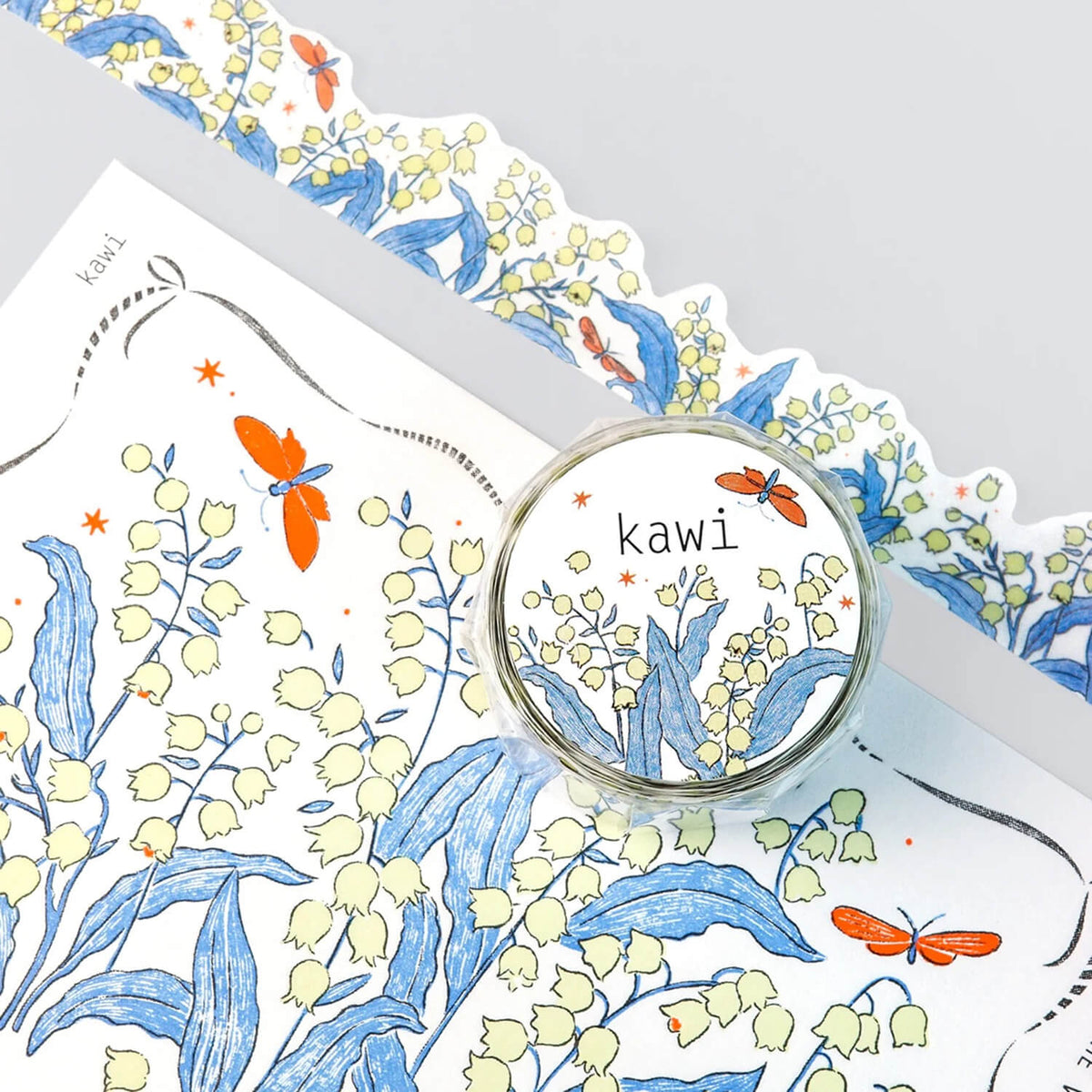 kawi Die-cut Masking Tape – Lily of the Valley