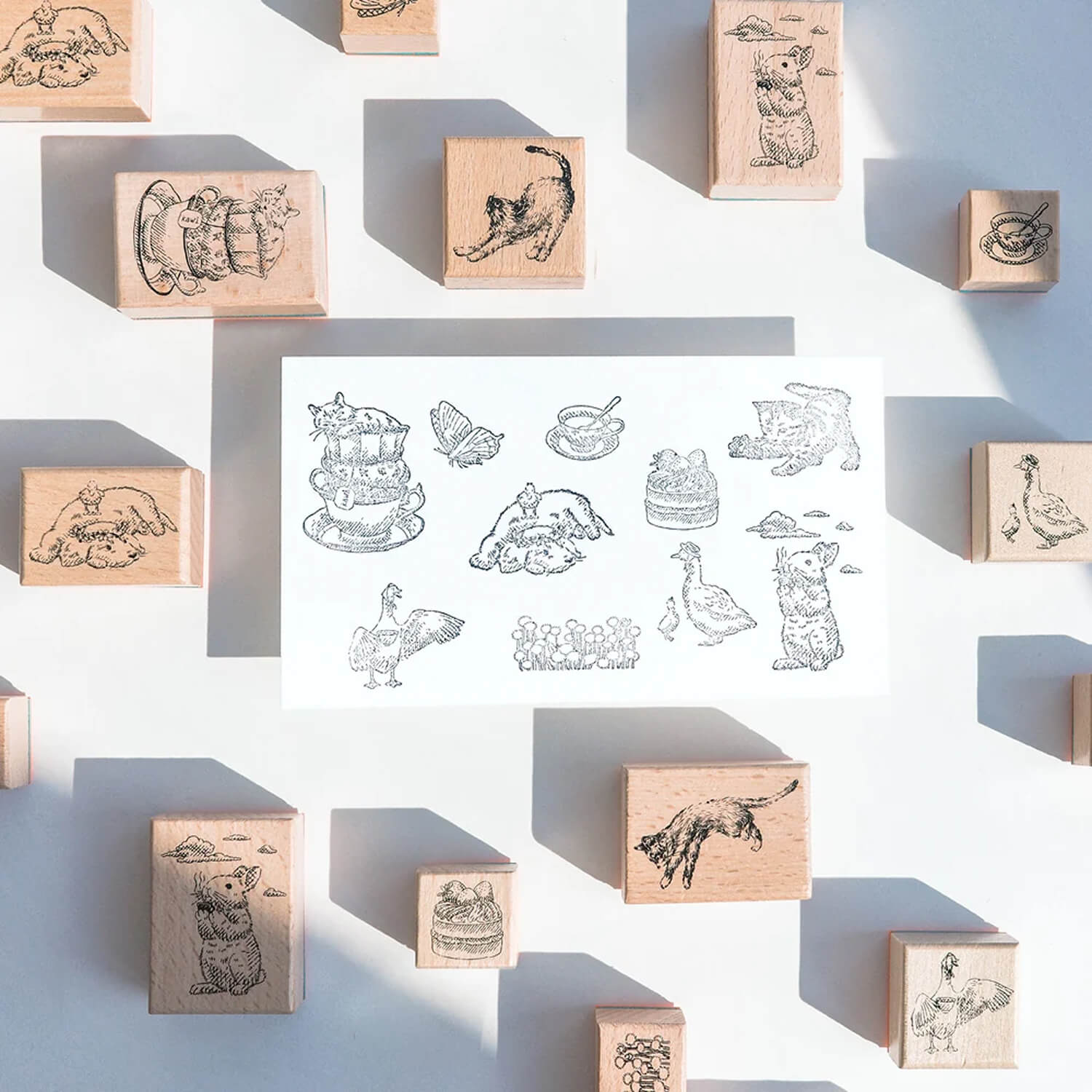 kawi Wood Rubber Stamp Set – First Time