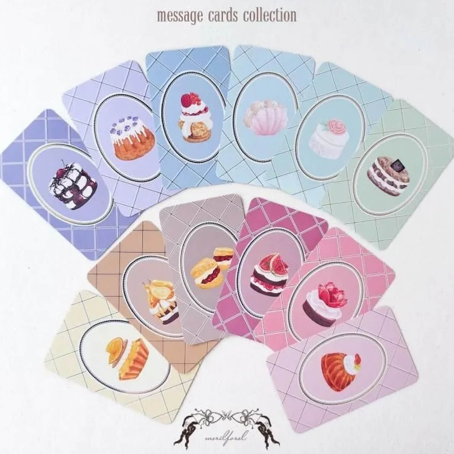 merilforel Message Cards Set（12 Pieces）