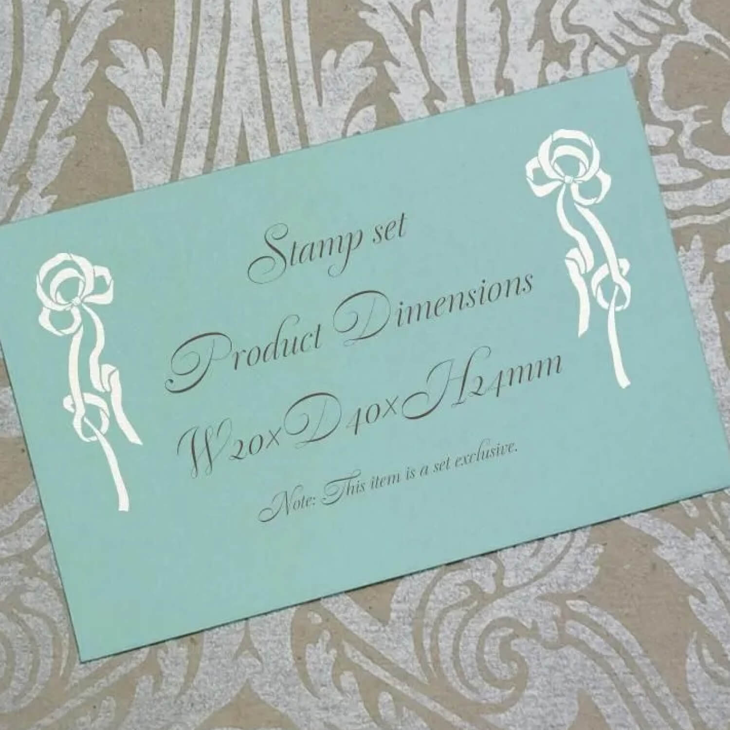 merilforel Stamp Set – Decoration with Ribbon
