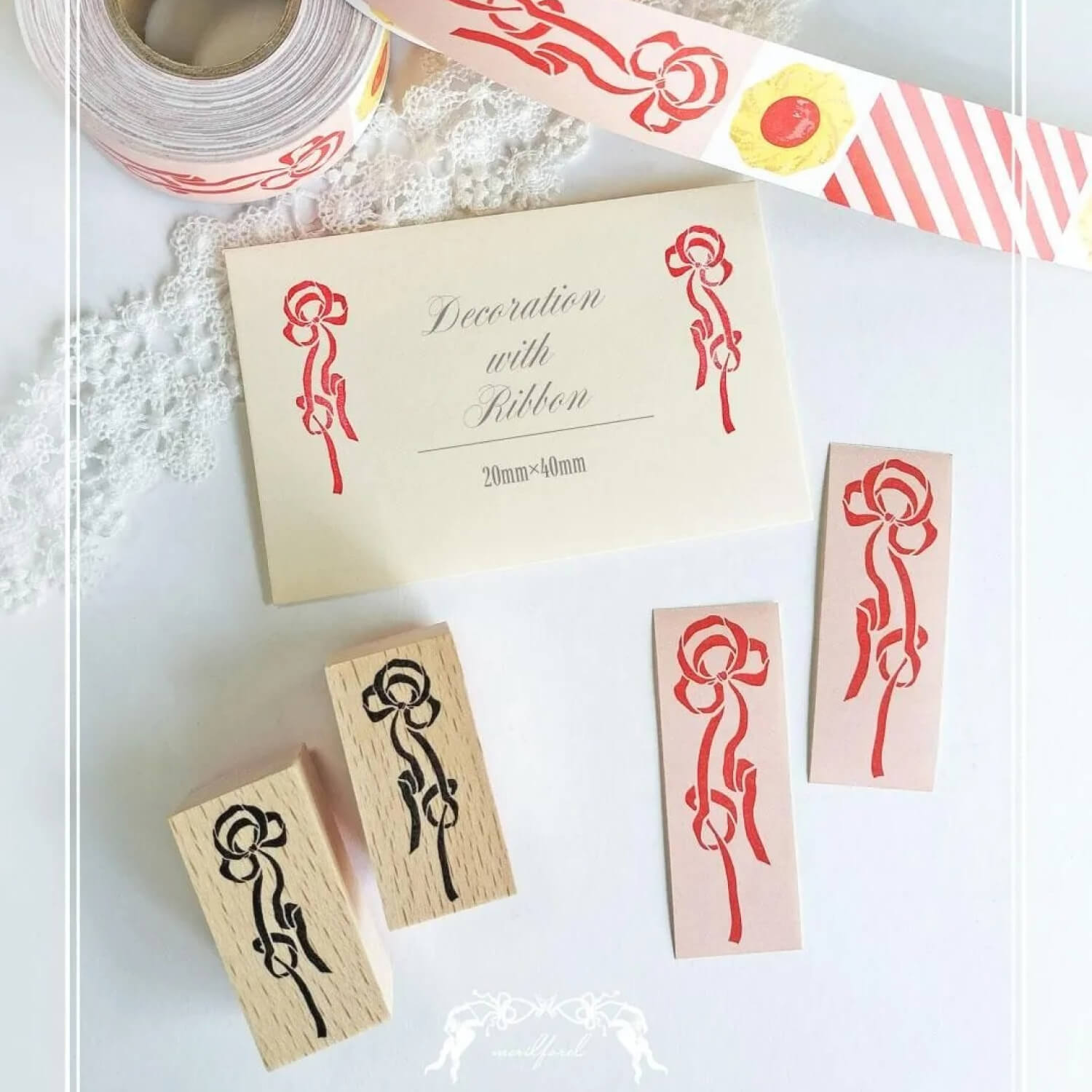 merilforel Stamp Set – Decoration with Ribbon