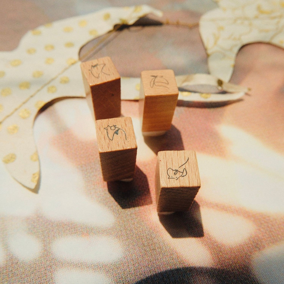 mikan manta Wooden Stamp Set – Tiny mikan manta