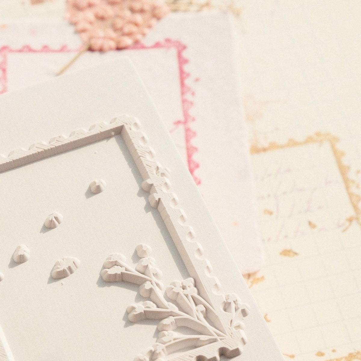 mikan manta Wooden Stamp – Frame