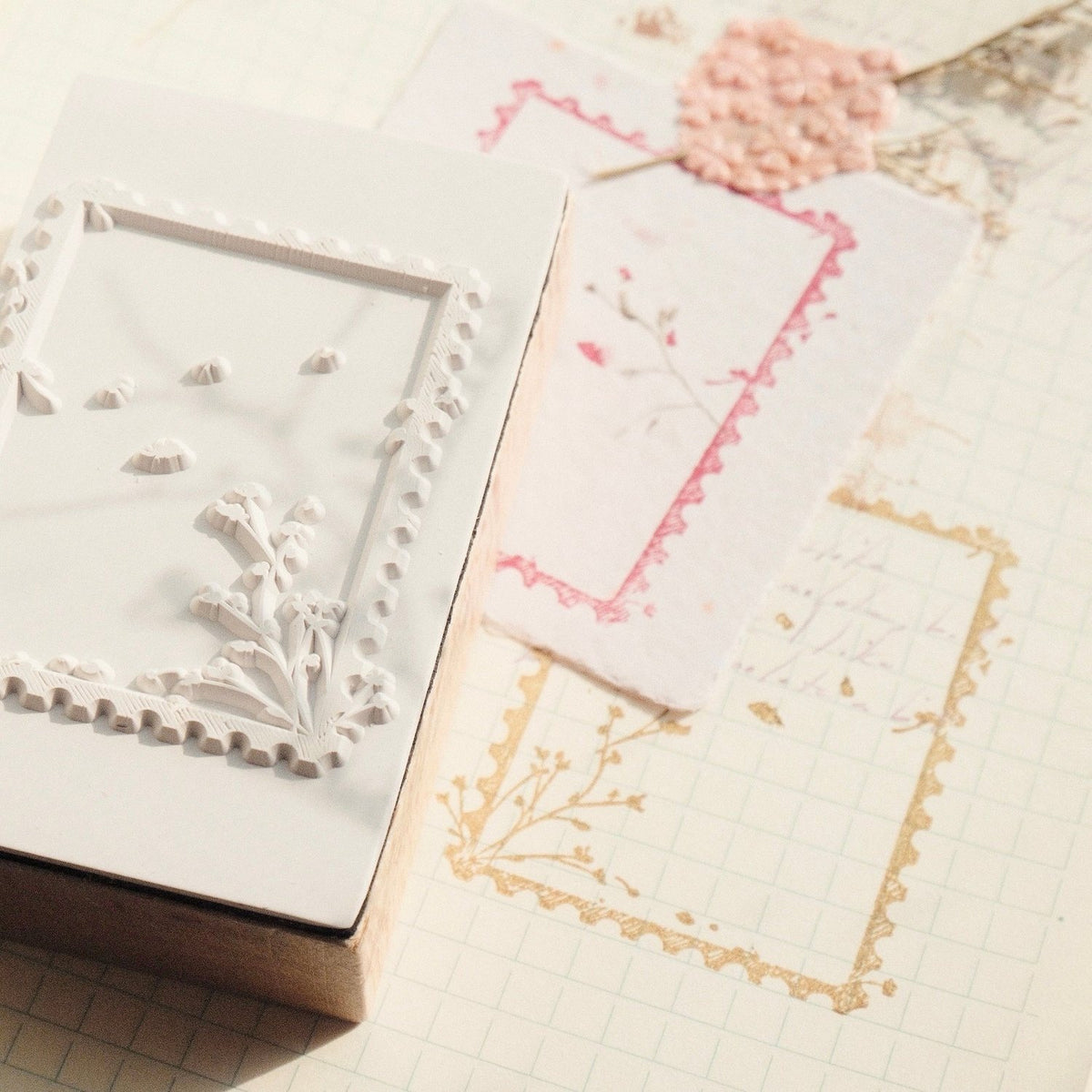 mikan manta Wooden Stamp – Frame