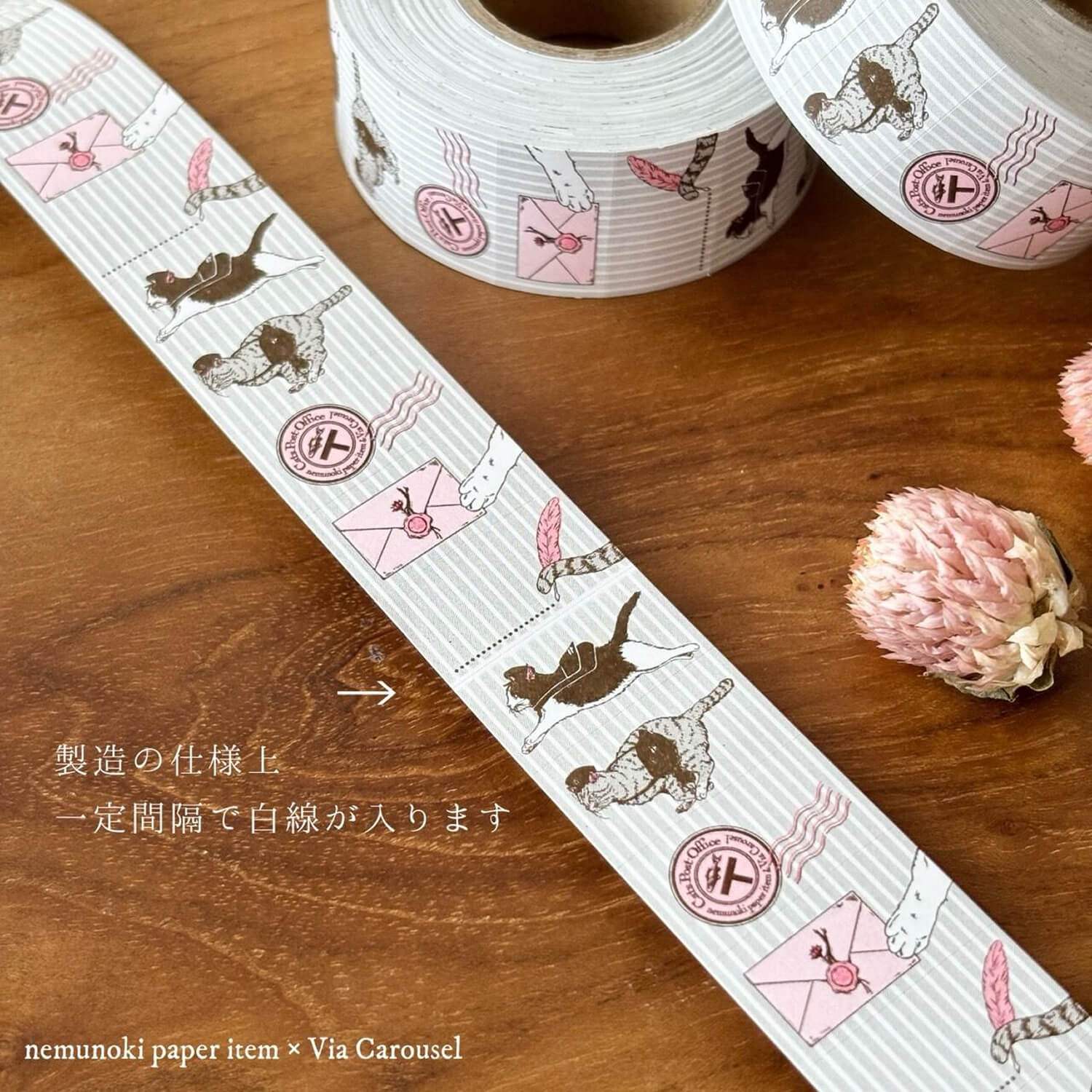 nemunoki paper item x Via Carousel Cats' Post Office Post Tin Set – 2nd