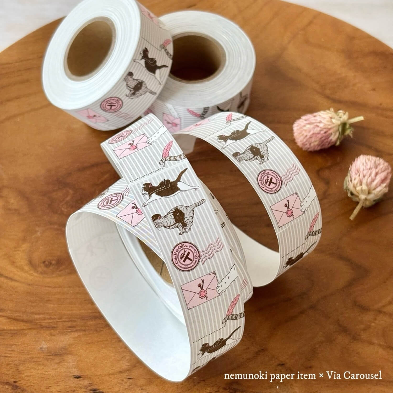 nemunoki paper item x Via Carousel Cats' Post Office Post Tin Set – 2nd
