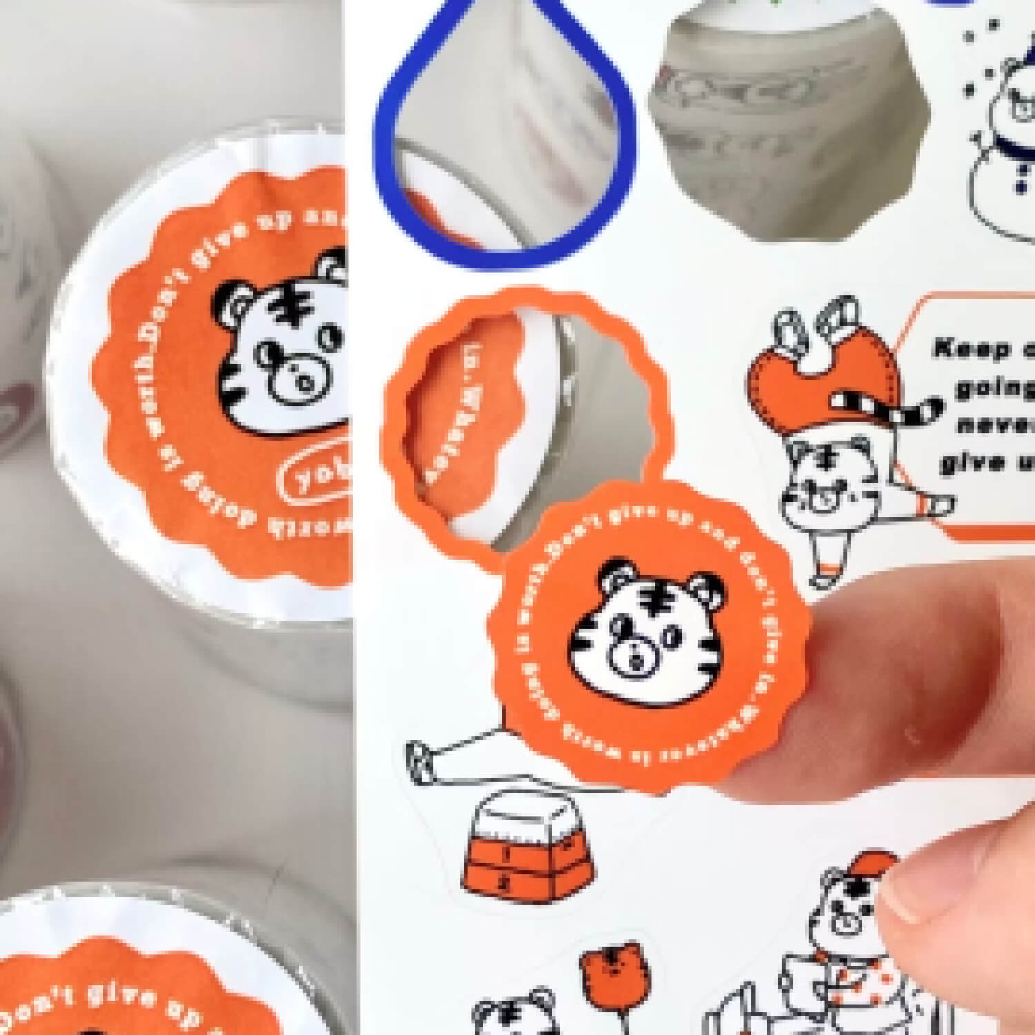 Yabee Zoo Die-cut Sticker Roll – Colorful Labels