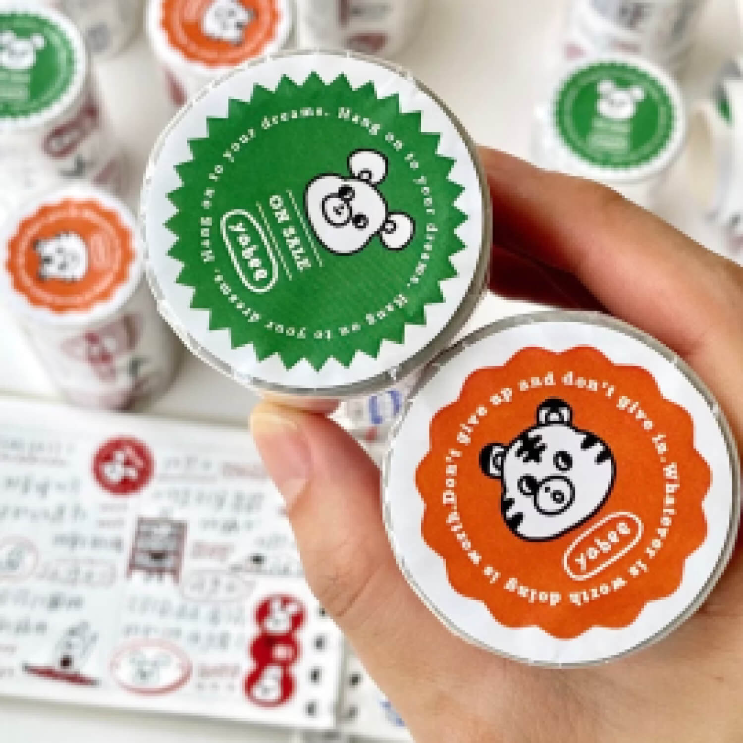 Yabee Zoo Die-cut Sticker Roll – Colorful Labels